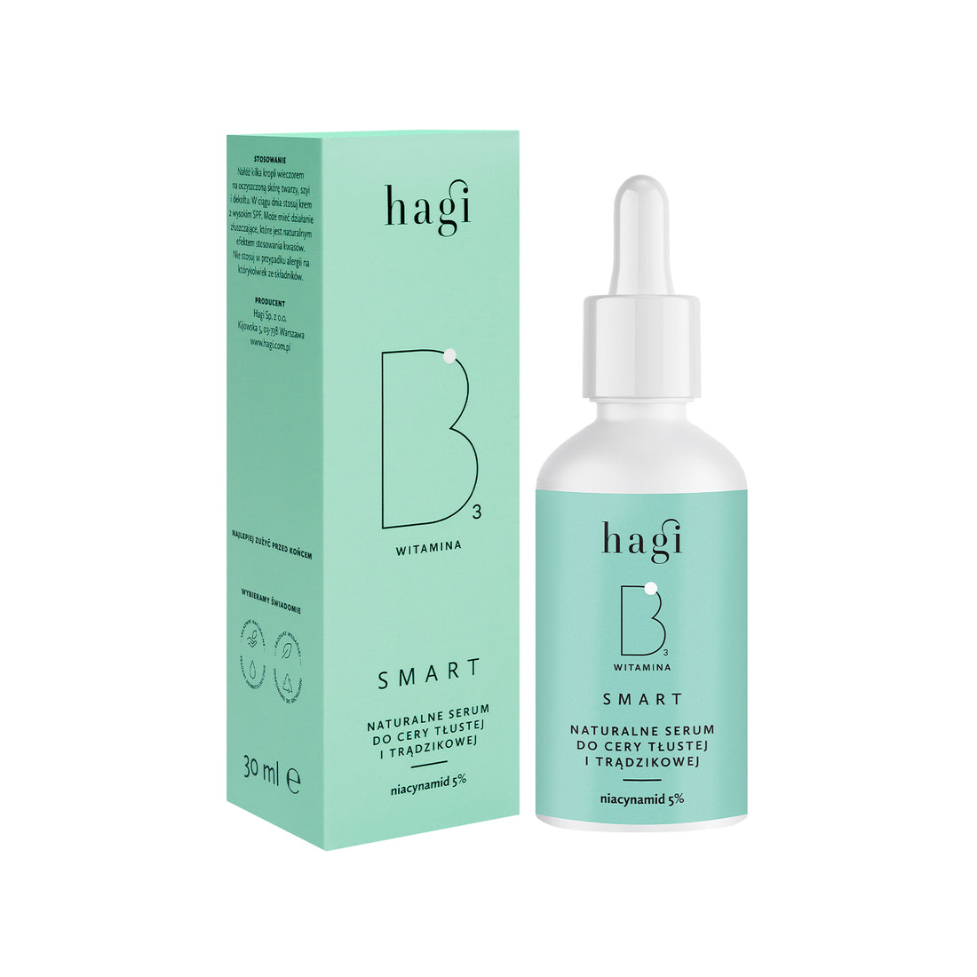 Hagi - Smart B - 油性及暗瘡肌膚天然精華液
